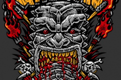 The Chop Tops Creepy Tiki Design