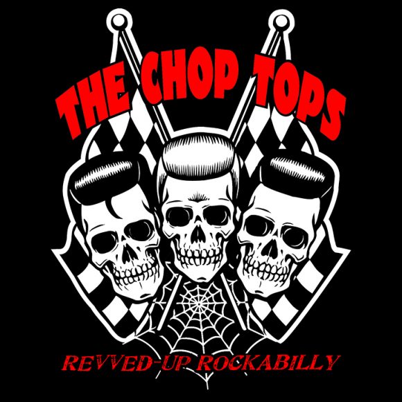 The Chop Tops 3 Skull Sticker