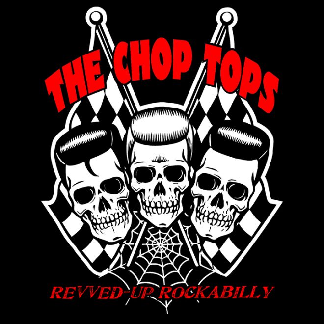 The Chop Tops 3 Skull Sticker